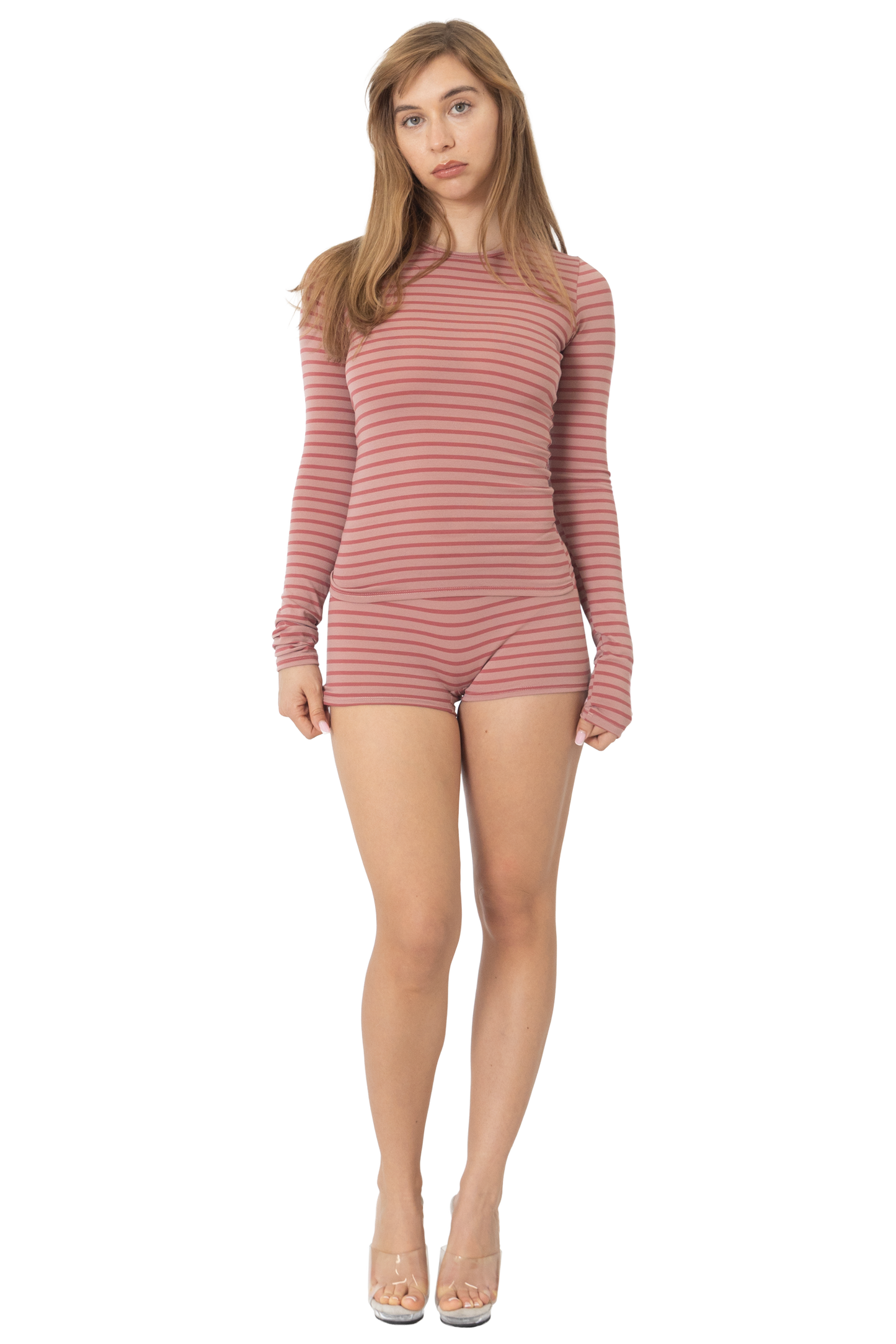 Scene Long Sleeve in Pinky